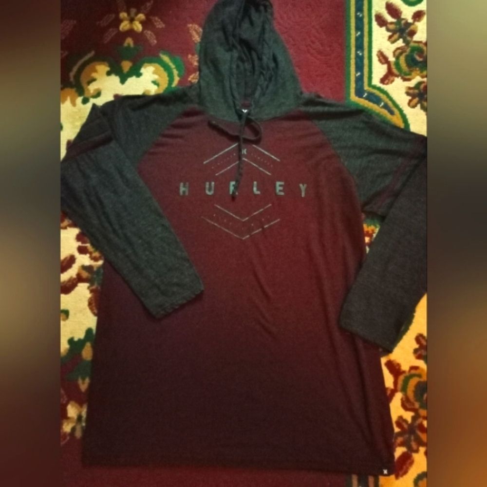 🤠Hurley Designed Exclusively For Buckle Lightweight Pullover Hoodie Premium Fit